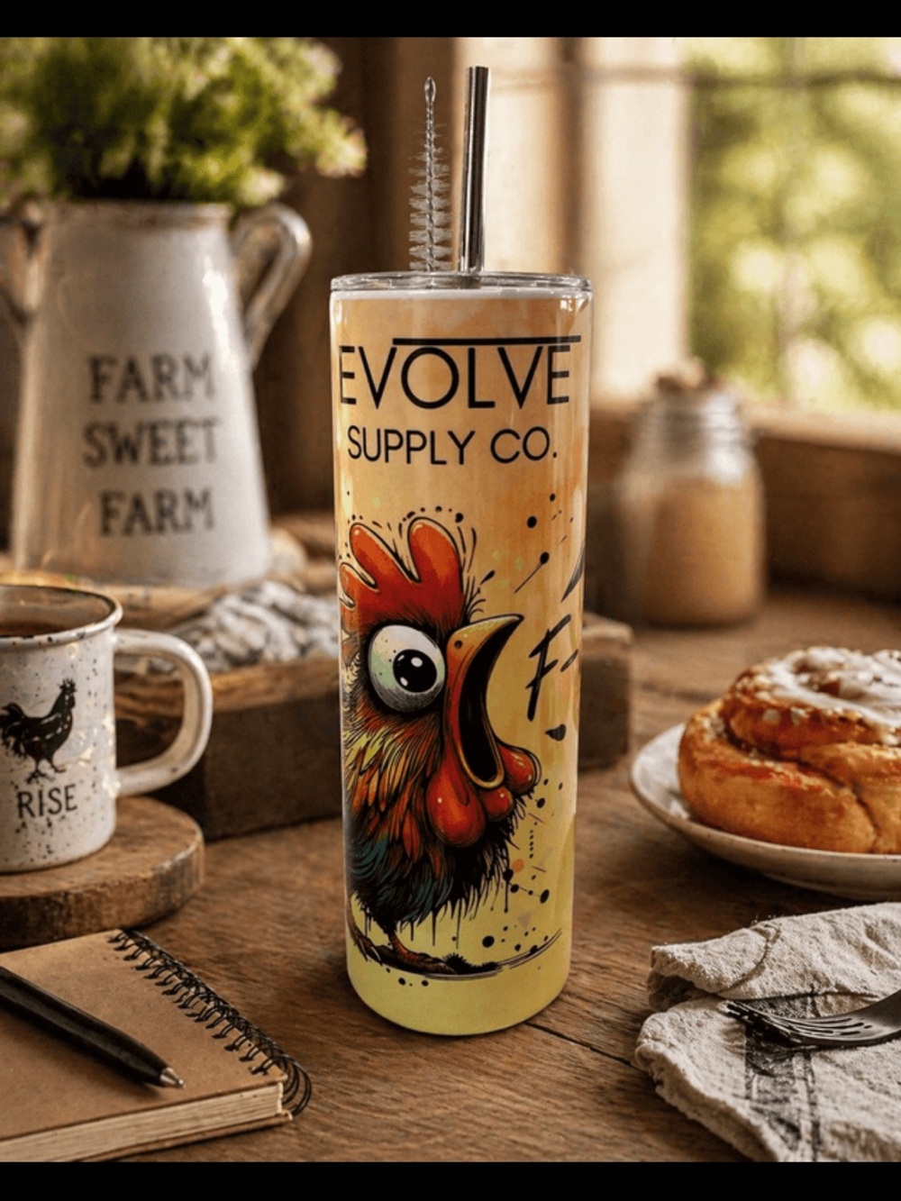 Yellow Rooster Insulated Tumbler